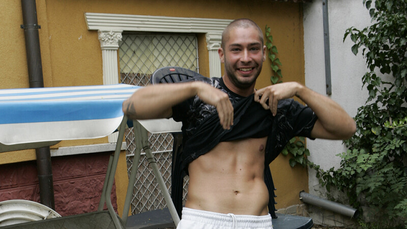 Hot jock Mike Iron masturbating