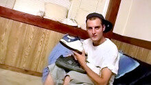 Foot Fanatic Ajax Jerks His Dick
