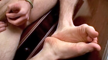 Str8 Boy Feet Coated In Cum
