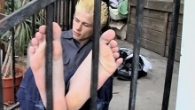 Str8 Boy Foot Show Outdoors