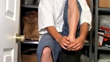 Hairy Cock & Cummy Feet