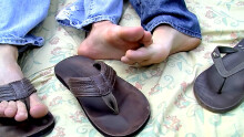 An Outdoor Fuck For Foot Lovers